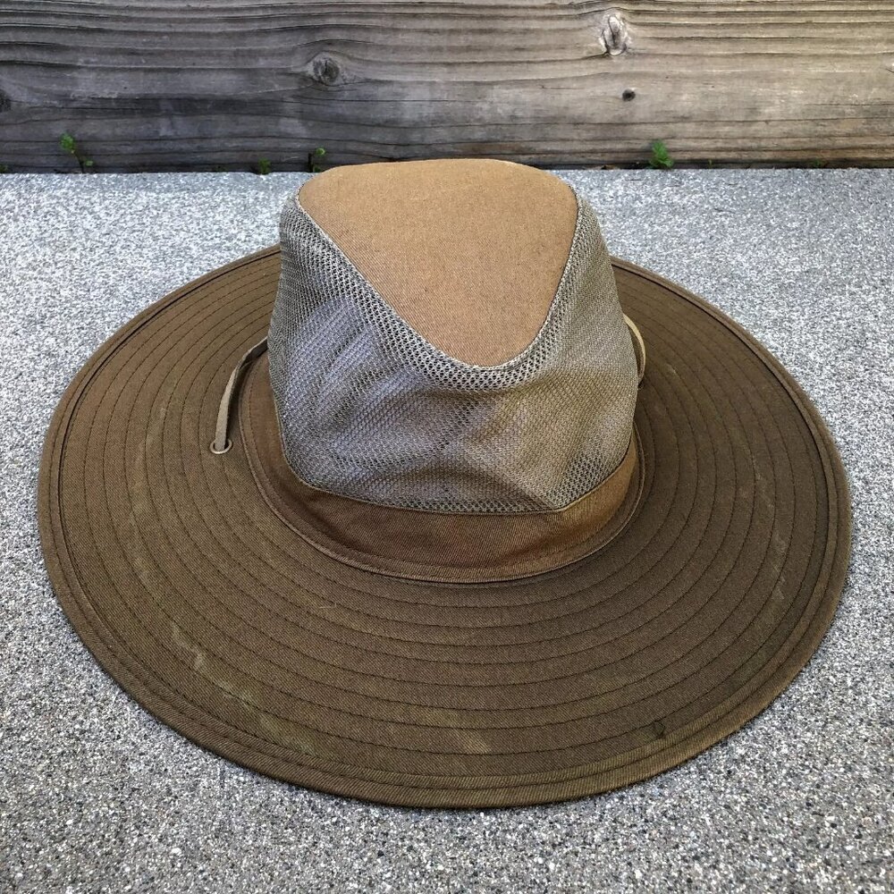 PETER GRIMM True Character Hat Men's Explorer Cap Wide Brim Packable Brown Sun​​